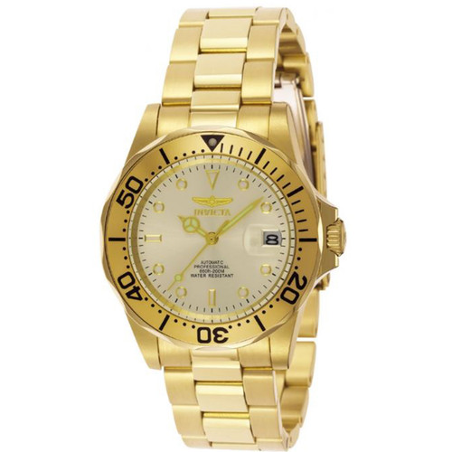 Invicta Men's 9618 Pro Diver Automatic 3 Hand Champagne Dial Watch