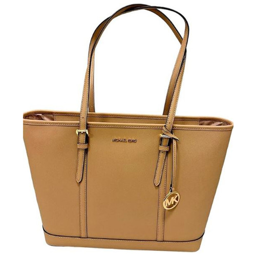 Michael Kors Jet Set Saffiano Large Leather Tote Bag (Camel)35F0GTVT9L-222