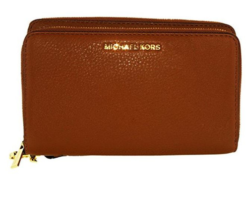 Michael Kors Adele Leather Smartphone Wallet Wristlet Deep