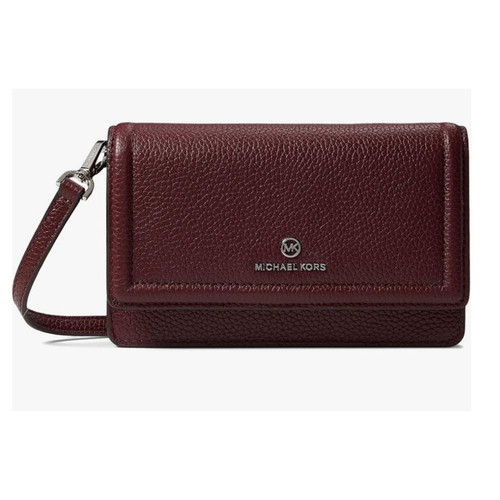 Michael Kors Jet Set Small Pebbled Leather Smartphone Convertible Crossbody bag 32S1ST9C5L-580