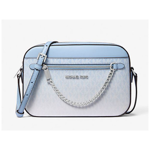 Michael Kors Jet Set Large Ombré Signature Logo Crossbody Body (Light Sky) 35R5STTC9V-Sky