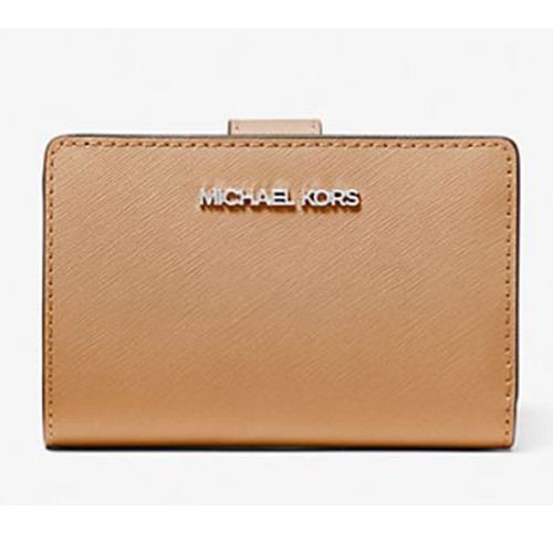 Michael Kors Medium Saffiano Leather Wallet (Peanut) 35R4STVF6L-Peanut