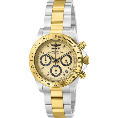 Invicta Men's 14930 Speedway Quartz Multifunction Gold Dial Watch