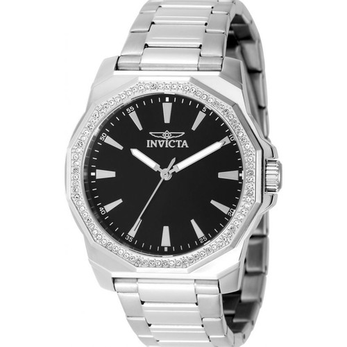 Invicta Men's 49103 Speedway Quartz 3 Hand Black Dial Watch