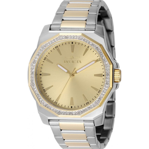 Invicta Men's 49106 Speedway Quartz 3 Hand Gold Dial Watch