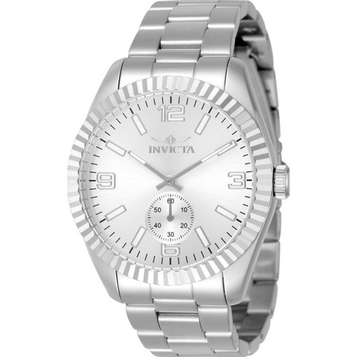 Invicta Men's 49356 Specialty  Quartz Multifunction Silver Dial Watch