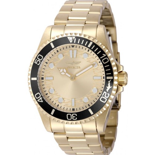 Invicta Men's 49700 Pro Diver Quartz PC20S Gold Dial Watch
