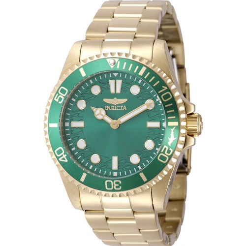 Invicta Men's 49702 Pro Diver Quartz PC20S Green Dial Watch