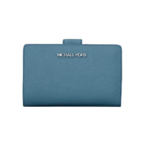 Michael Kors Medium Saffiano Leather Wallet 35R4STVF6L-Denim
