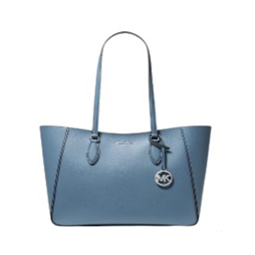 Michael Kors Jet Set Travel Large Signature Logo 3-in-1 Tote Bag 35T6STVT7Y-Denim