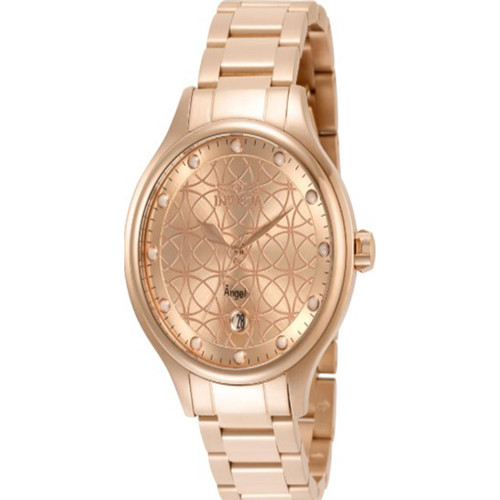 Invicta Women's 35826 Angel Quartz PC32 Rose Gold Dial Watch