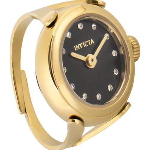 Invicta Women's 44482 Mini Quartz 2 Hand Black Dial Watch