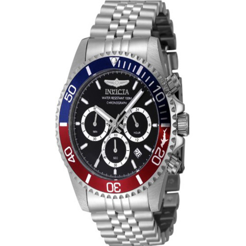 Invicta Men's 48117 Pro Diver Quartz Chronograph Black Dial Watch