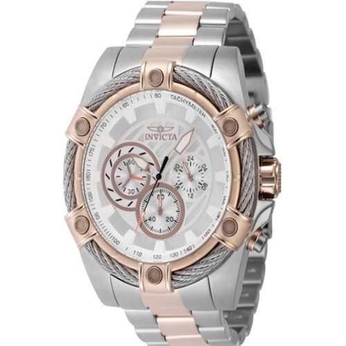 InvictaMen's 48869 Bolt Quartz VD54 Silver Dial Watch
