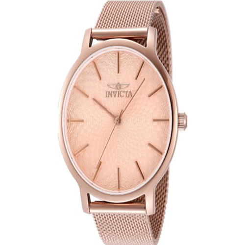 Invicta Women's 48974 Wildflower Quartz 3 Hand Rose Gold Dial Watch