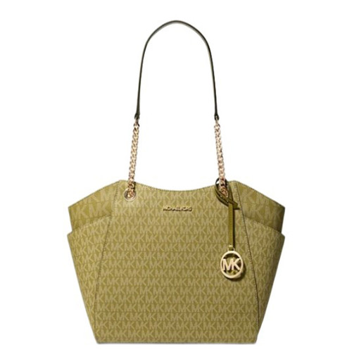 Michael Kors Outlet Jet Set Large Signature Logo Shoulder Bag 35S4GTVT3B-Orega