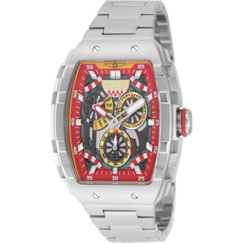 INVICTA Men's 49221 Invicta Racing Quartz VD86 Plastic, Skeleton, Metal Dial Watch