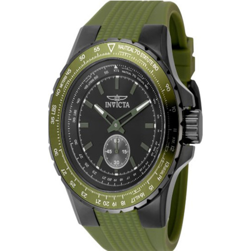 Invicta Men's 49311 Aviator  Quartz Multifunction Black Dial Watch