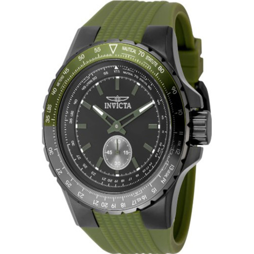 Invicta Men's 49323 Aviator  Quartz Multifunction Black Dial Watch