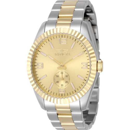 Invicta Men's 49388 Specialty  Quartz Multifunction Gold Dial Watch