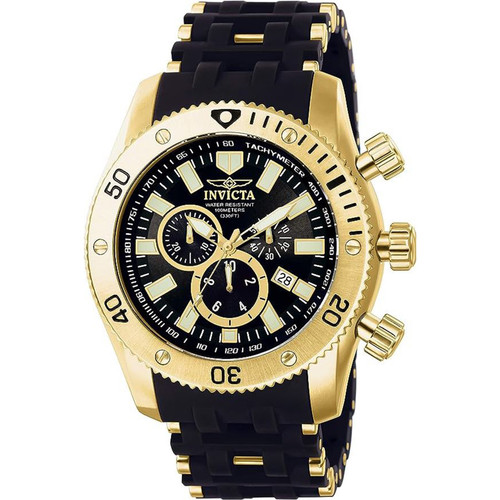 Invicta Men's 0140 Sea Spider Collection 18k Gold Ion-Plated Stainless Stee...