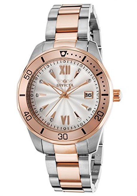 Invicta Women's 'Pro Diver' Quartz Stainless Steel Casual Watch (Model: 21911)