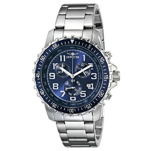 Invicta Men's 6621 II Collection Chronograph Stainless Steel Blue Dial Watch ...