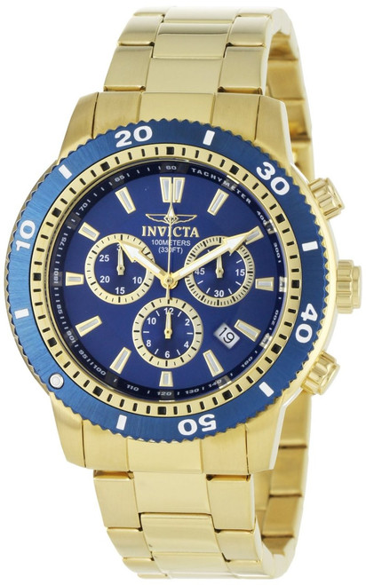 Invicta Men's 1205 Specialty Quartz Chronograph Blue Dial Watch