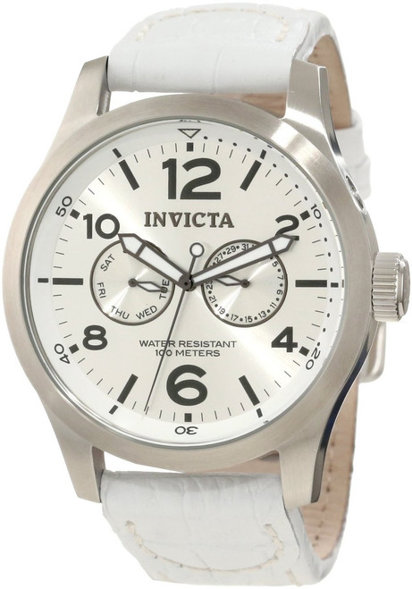 Invicta Men's 12170 Specialty Quartz 3 Hand Silver Dial Watch