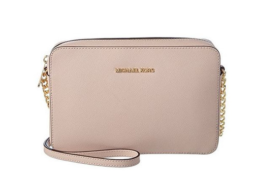 Michael Kors Womens Jet Set Charm Saffiano Leather Crossbody Bag  32F2GT9C6L-187 Soft Pink