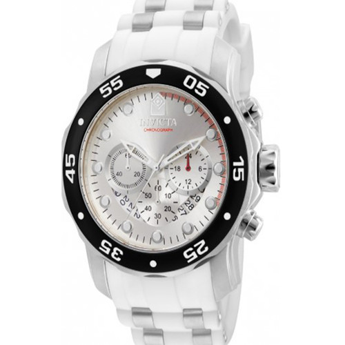 Invicta Men's 20290 Pro Diver Quartz Chronograph Silver Dial Watch