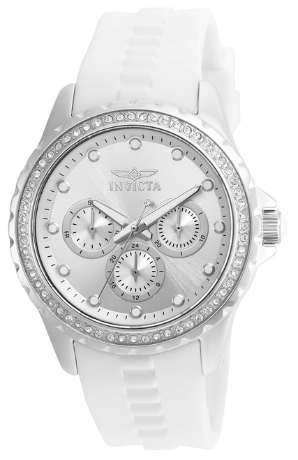 Invicta Women's 21899 Angel Quartz Chronograph Silver Dial Watch