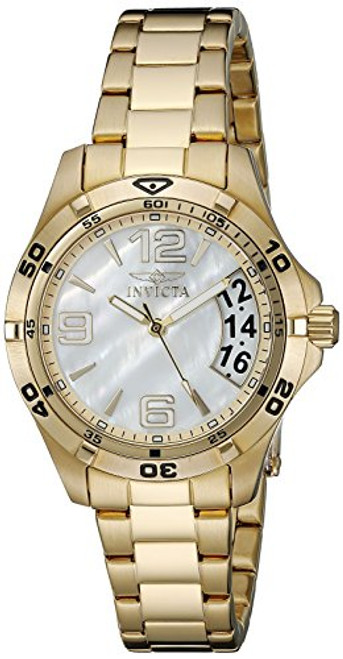 Invicta Women's 21372 Specialty Analog Display Swiss Quartz Gold Watch