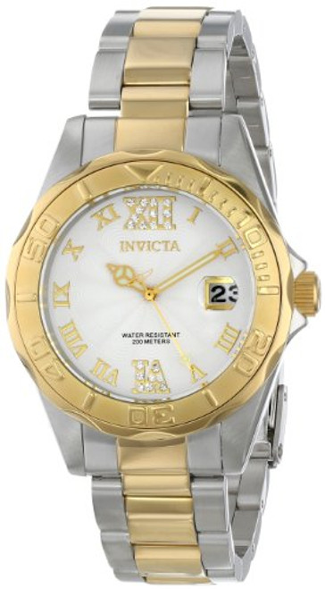 Invicta Women's 21396 Pro Diver Analog Display Quartz Silver Watch