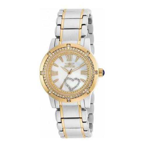 Invicta Women's 27436 Angel Quartz 3 Hand White Dial Watch