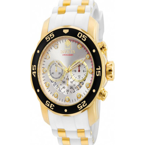 Invicta Men's 20292 Pro Diver Quartz Chronograph Silver Dial Watch