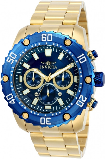 Invicta Men's 22518 Pro Diver Quartz Chronograph Blue Dial Watch