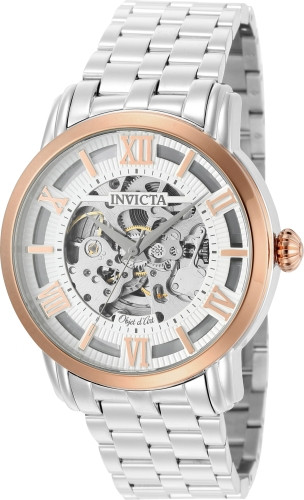 Invicta Men's 27557 Objet D Art Automatic 3 Hand Silver Dial Watch