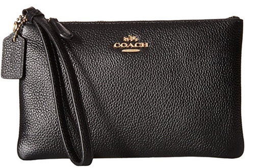 BLACK COACH SMALL WRISTLET (22952LIBLK)