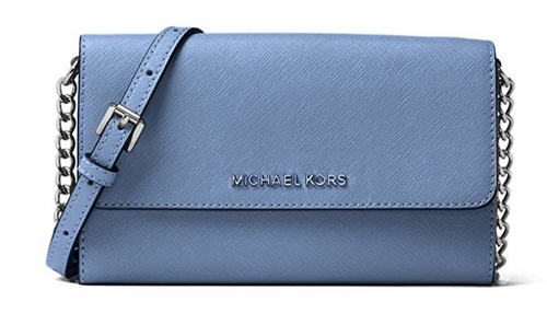 MICHAEL Michael Kors Women's Jet Set Large Phone Cross Body Bag (Denim Blue)32S4STVC3L-405