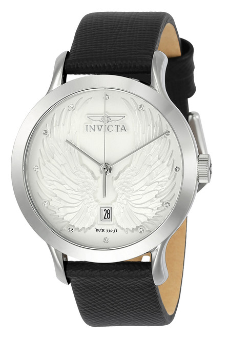 Invicta Women's 23183 Angel Quartz 3 Hand Antique Silver Dial Watch