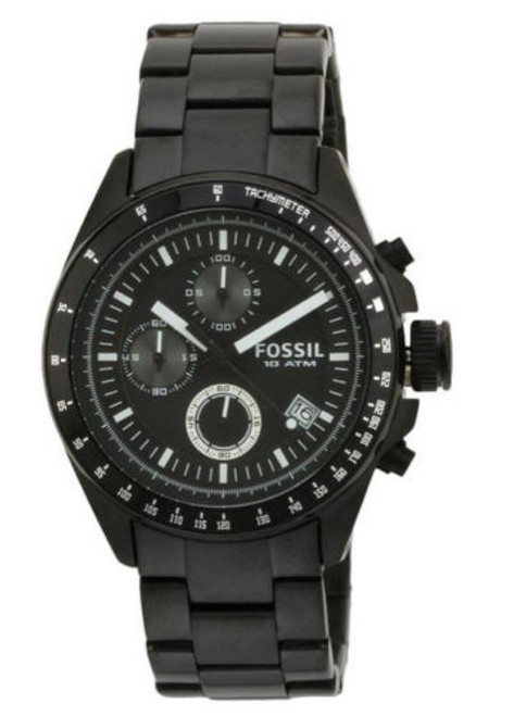 Fossil Men's CH2601 Decker Chronograph Stainless Steel Watch - Black