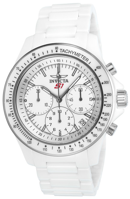 Invicta Men's 22383 S1 Rally Quartz Multifunction White Dial Watch