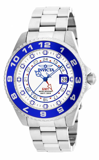 Invicta Men's 17123 Pro Diver Quartz 3 Hand White Dial Watch