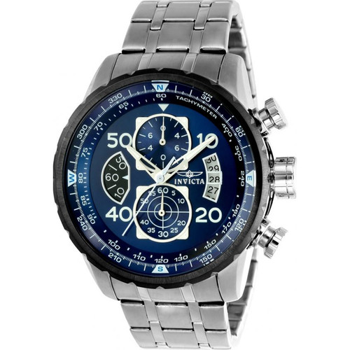 Invicta Men's 22970 Aviator Quartz Multifunction Blue Dial Watch