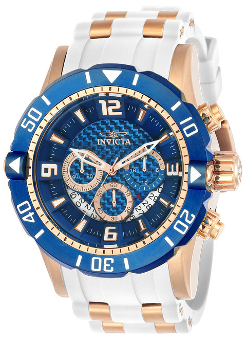 Invicta Men's 23709 Pro Diver Quartz Chronograph Blue Dial Watch