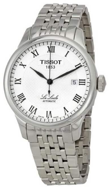 Tissot Men's T41148333 Le Locle Silver Textured Dial Watch [Watch] Tissot