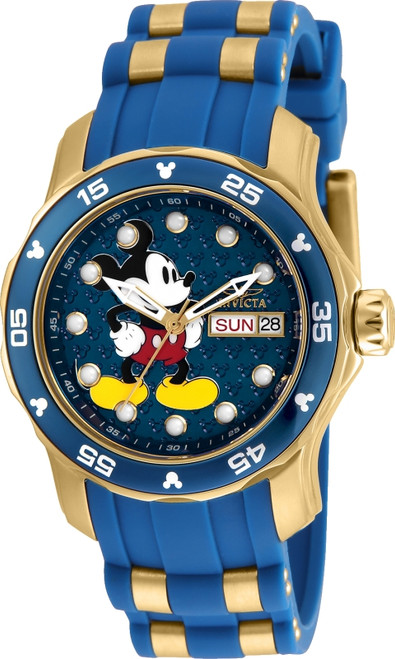 Invicta Women's 23771 Disney Quartz 3 Hand Blue Dial Watch