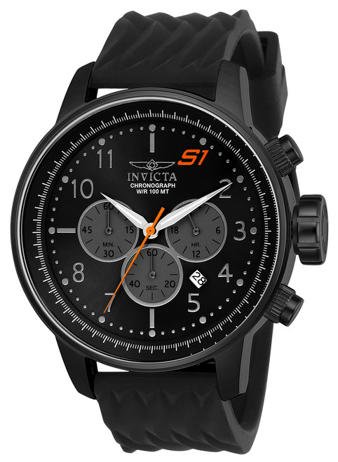 Invicta Men's 23814 S1 Rally Quartz Chronograph Black, Grey Dial Watch