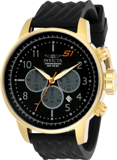 Invicta Men's 23816 S1 Rally Quartz Chronograph Black, Grey Dial Watch